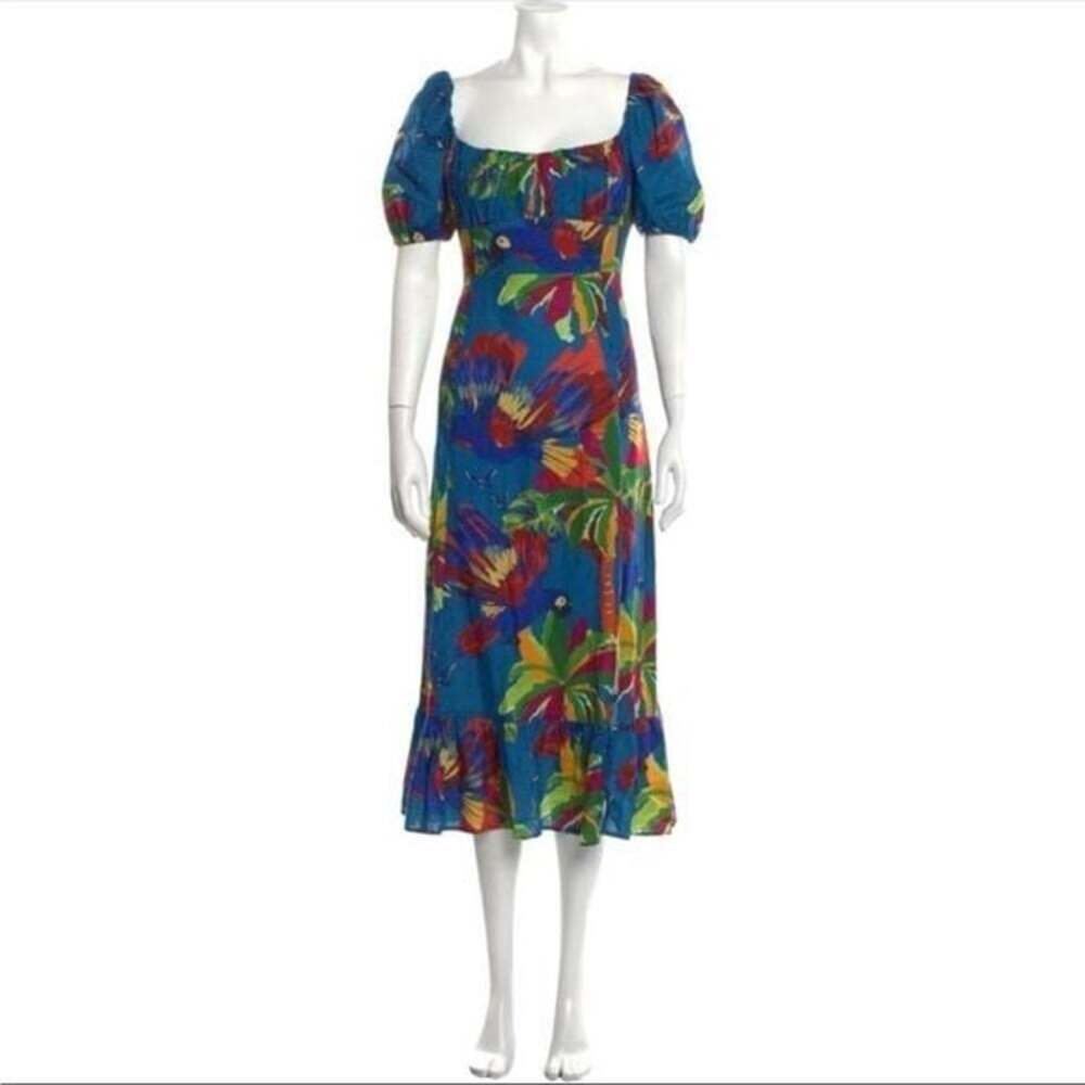 House of Harlow 1960🦜 tropical colorful midi!
